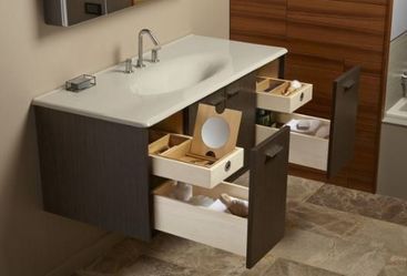 Bathroom design: Vanity with drawers